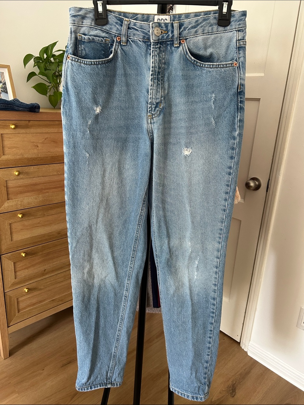 BDG Jean. Size 28. 32” inseam. Distressing. No stretch.